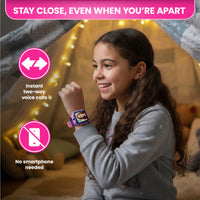 Child wearing the Tikko Smart Pro kids' smartwatch